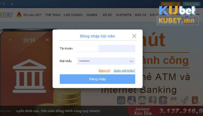 Đăng nhập Kubet chỉ với 2 thao tác đơn giản