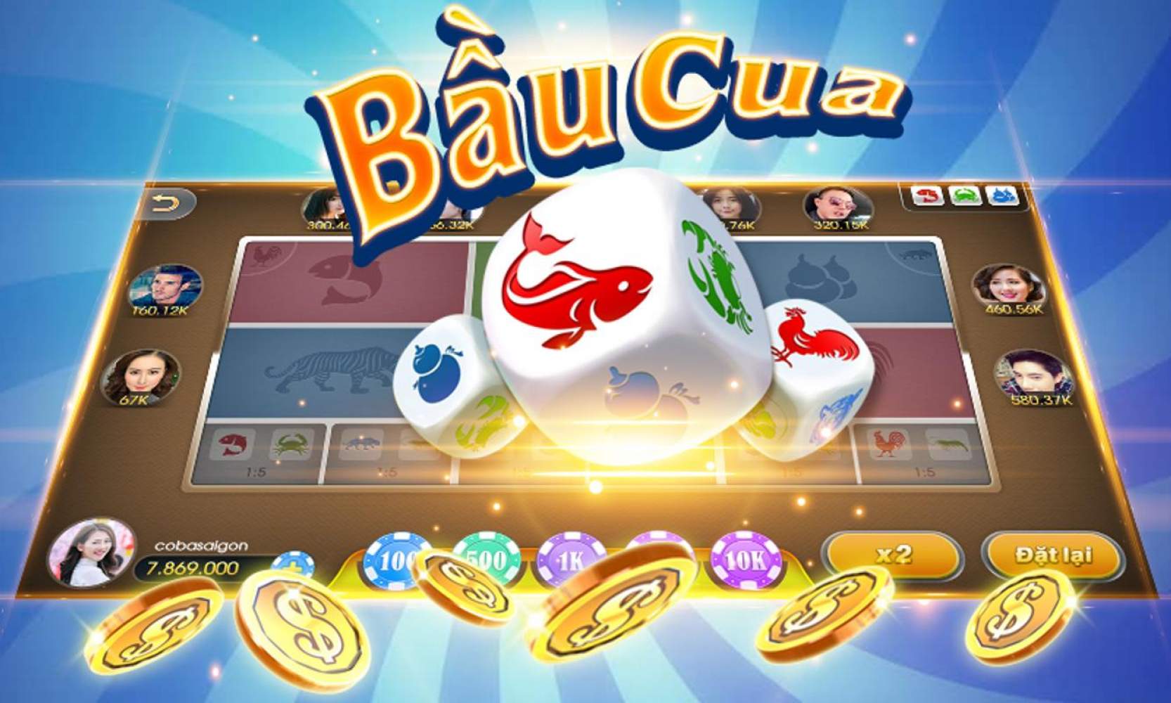 Bầu cua đổi thưởng- tựa game cực hot