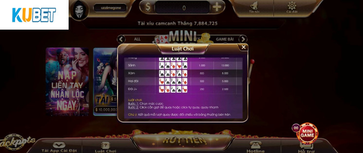 Luật chơi Poker Kubet hấp dẫn