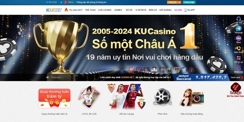 Những trò chơi cá cược có tại Kubet